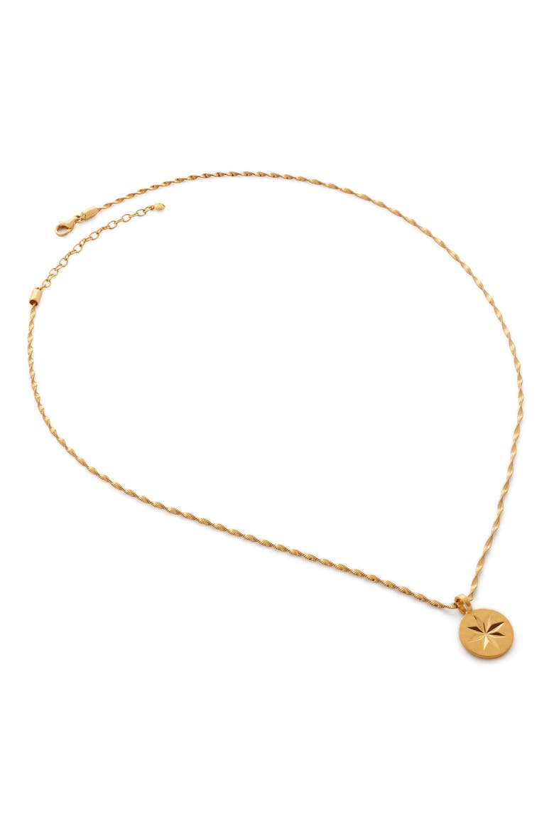 Guiding Star Pendant Necklace, Main, color, 18CT GOLD VERMEIL ON SILVER
