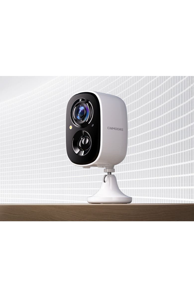 Cinmoore Single Band WiFi Outdoor Camera, Main, color, White