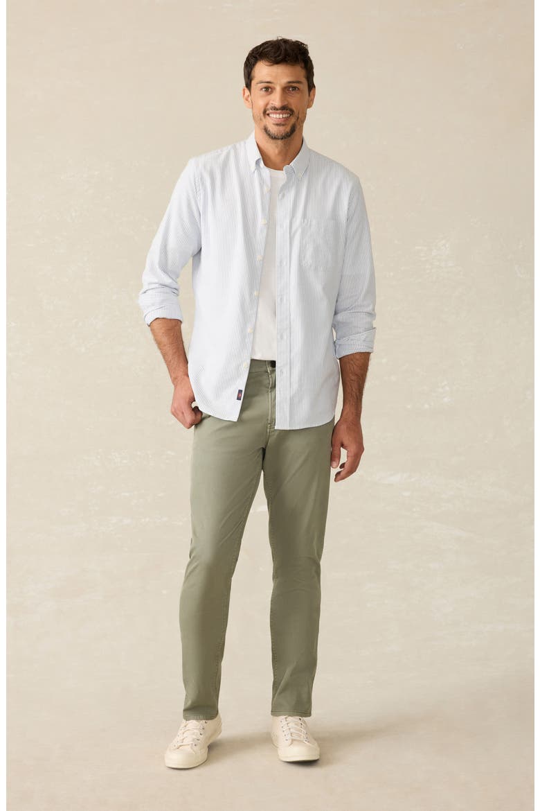 Comfort Twill 5-Pocket Pants, Alternate, color, SURPLUS GREEN