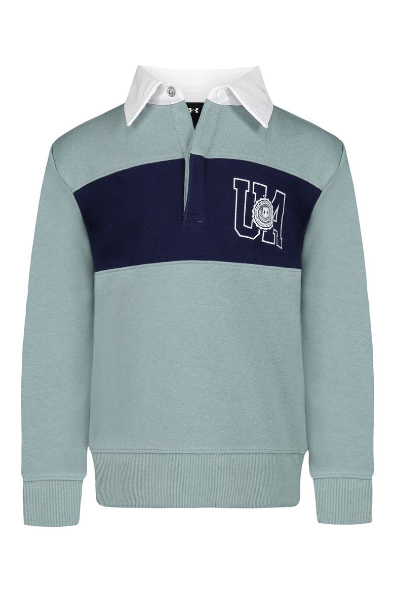 Kids' French Terry Rugby Shirt, Main, color, SERPENTINE