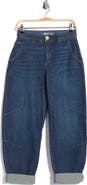 Democracy Roll Cuff Barrel Leg Jeans