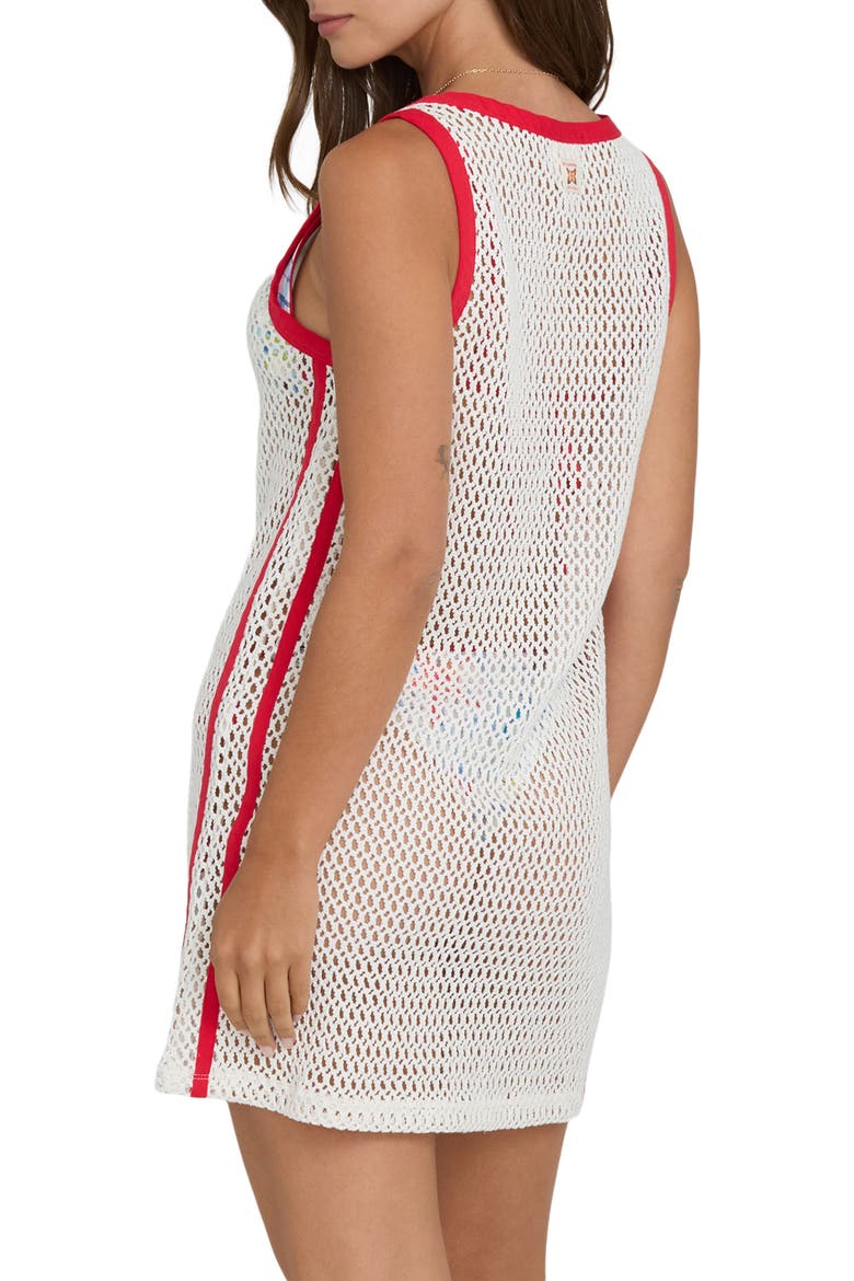 Lottie Hall You're A Star Open Stitch Minidress, Alternate, color, SALT CRYSTAL