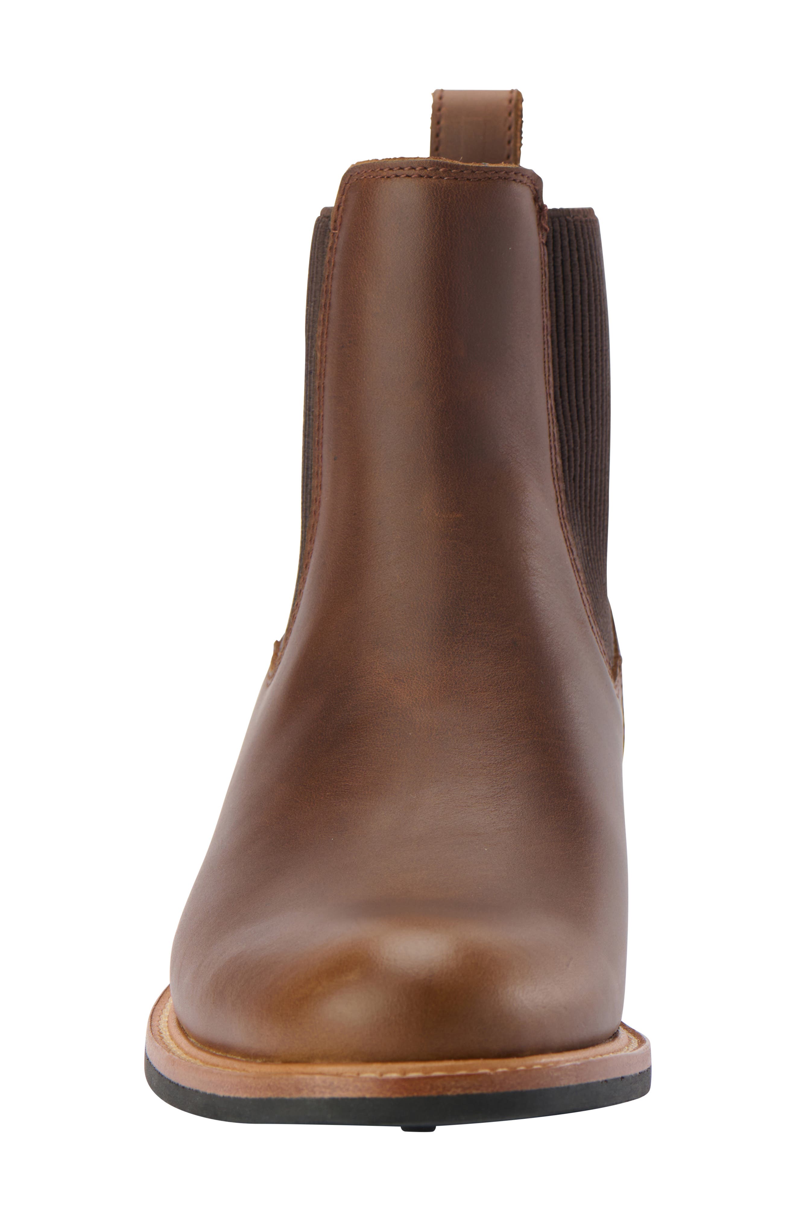 Carmen Water Resistant Chelsea Boot, Alternate, color, BROWN