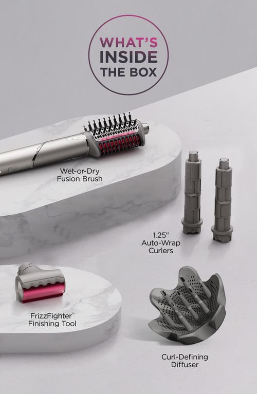 Shark Flexfusion Air & Ceramic Styling System For Curly & Coily Hair In Metallic Mist