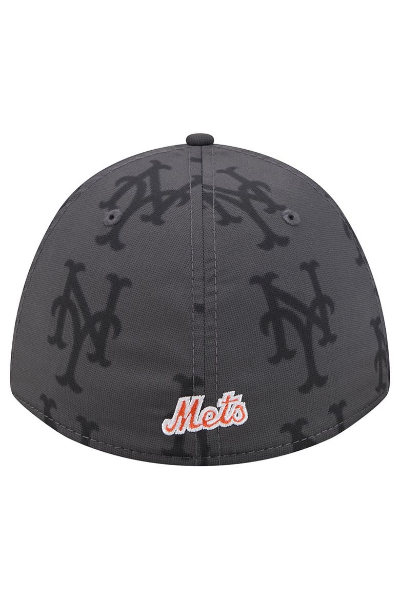 Men's New Era  Gray New York Mets Halftone 39THIRTY Flex Hat, Alternate, color, Gray