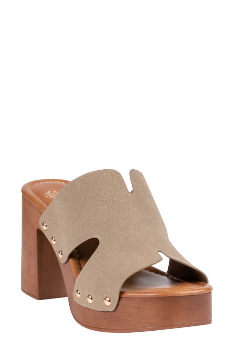 Cocktail Cutout Platform Mule (Women)