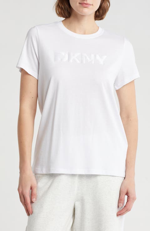 Tonal Logo Cotton & Modal Graphic T-Shirt