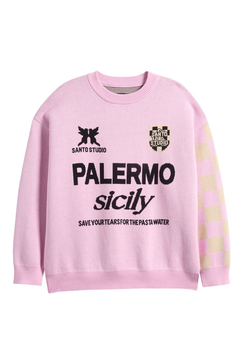Palermo Crewneck Sweater, Alternate, color, GRATITUDE PINK