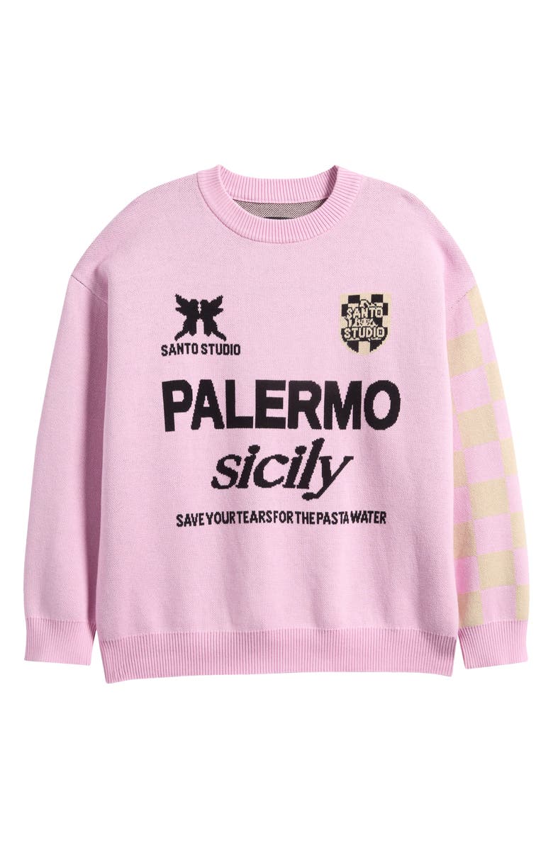 SANTO STUDIO Palmermo Crewneck Sweater, Main, color, Gratitude Pink
