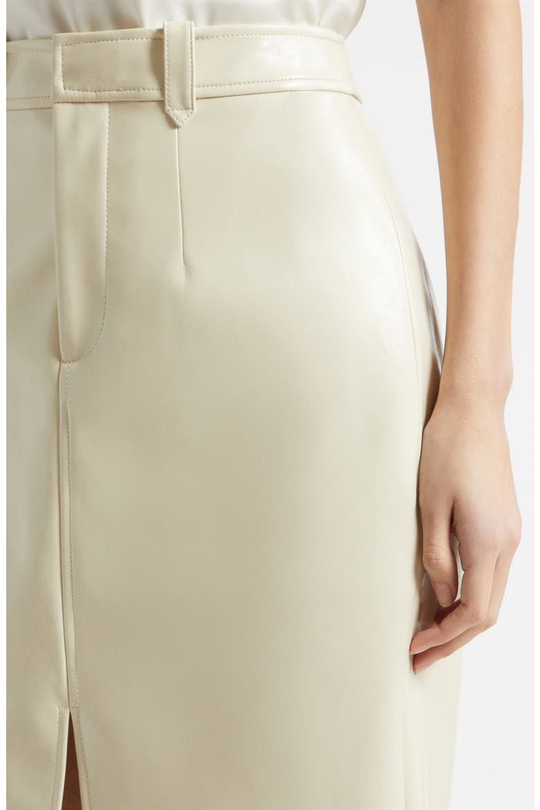 Noelle Faux Leather Pencil Skirt, Alternate, color, ALMOND