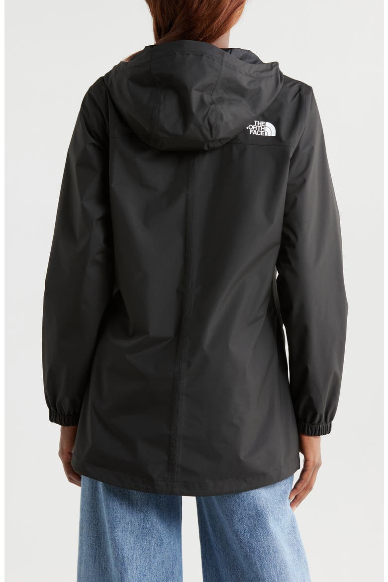 Antora Waterproof Hooded Rain Parka, Alternate, color, TNF BLACK