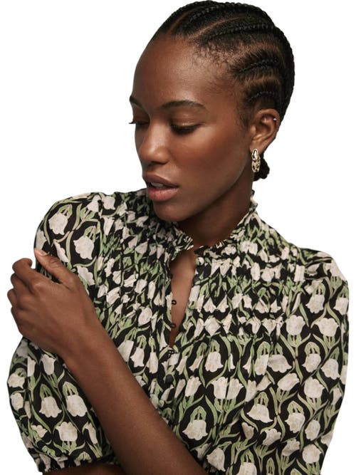 MINT VELVET MINT VELVET PRINT COTTON BLOUSE