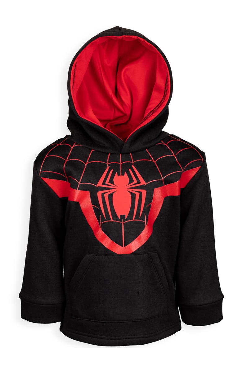 Marvel Cosplay Pullover Hoodie, Alternate, color, Miles Morales Black Black