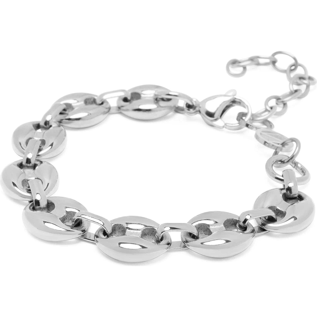 Nialaya Silver Mariner Link Bracelet In Metallic