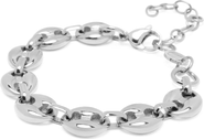 Nialaya Silver Mariner Link Bracelet