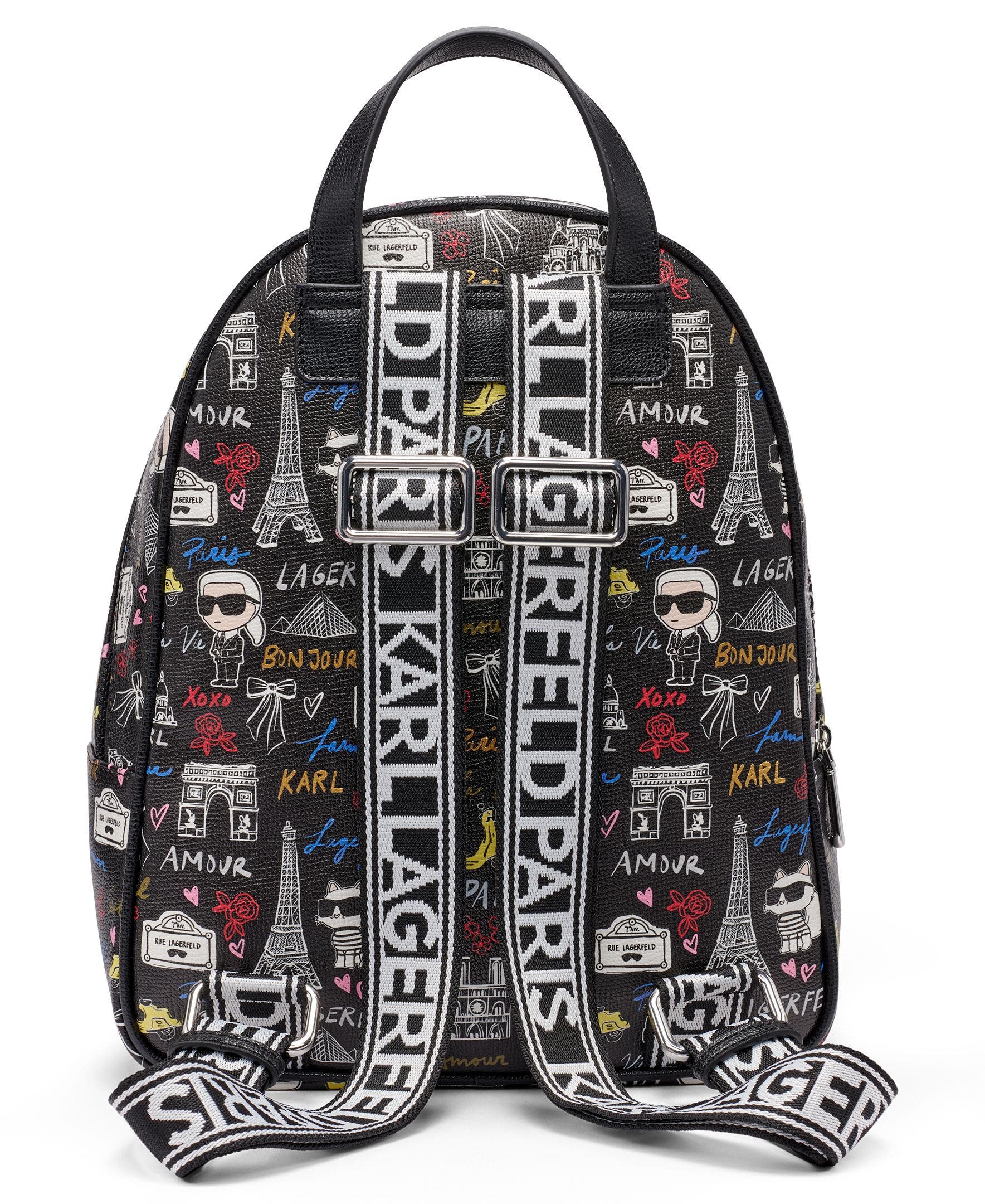 KARL LAGERFELD PARIS Khloe Backpack, Alternate, color, Black