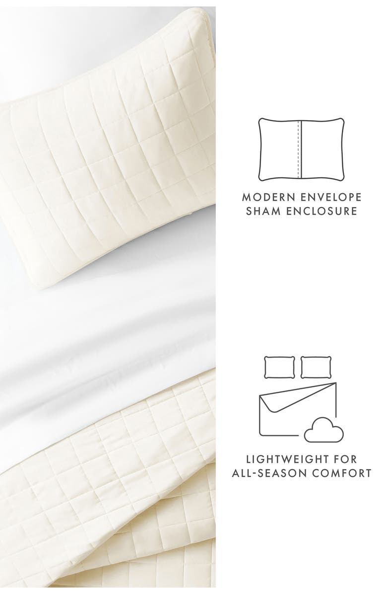 IENJOY HOME Premium Ultra Quilt & Sham Set, Alternate, color, Ivory