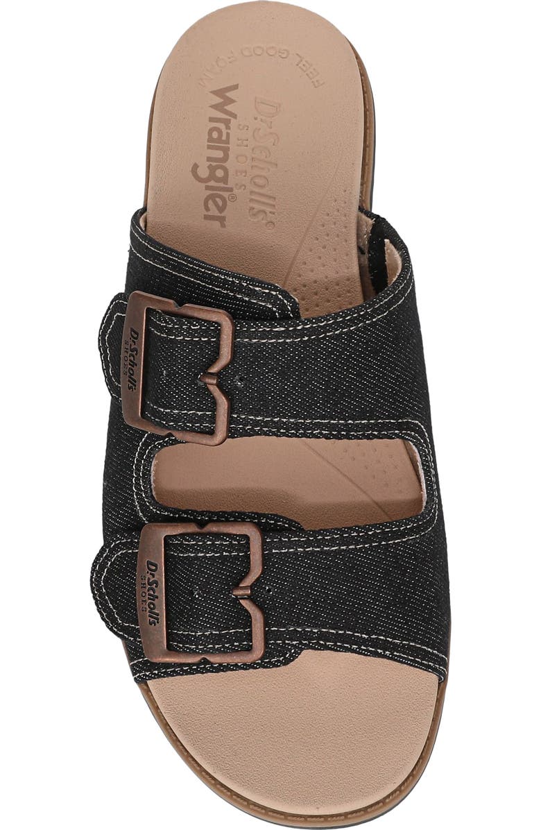 Dr. Scholl's x Wrangler<sup>®</sup> So Wrangler Slide Sandal, Alternate, color, Black