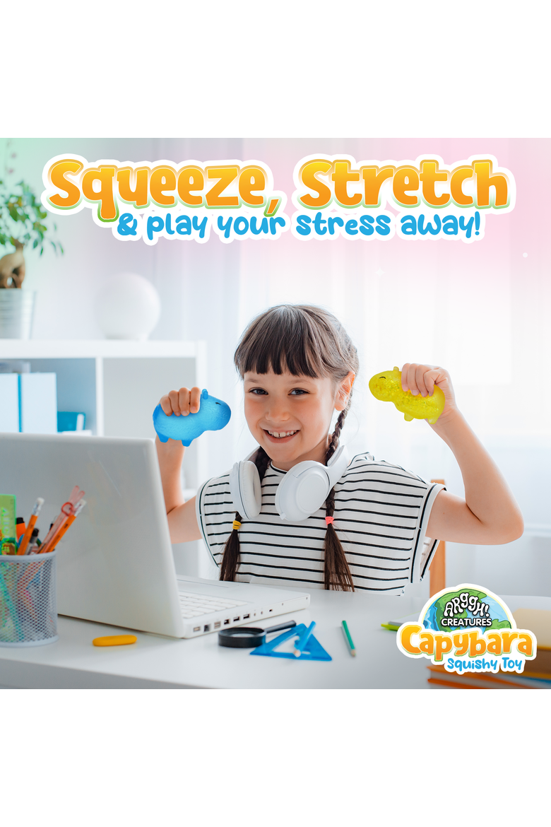 Arggh! Creatures Capybara 2-Pack Yellow/Blue, Alternate, color, Multicolor
