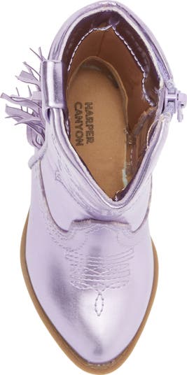 Kids' Fringe Metallic Western Boot