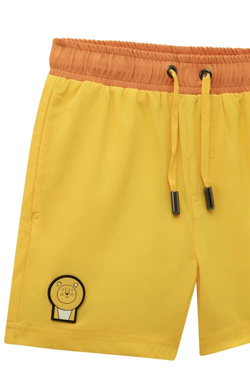 Roarsome Cub The Lion Swim Shorts In Yellow