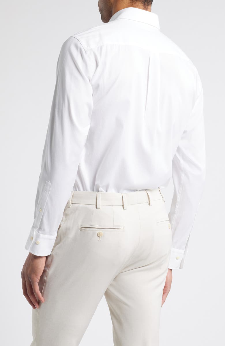 Peter Millar Campbell Solid Stretch Cotton & Modal Blend Button-Down Shirt, Alternate, color, 