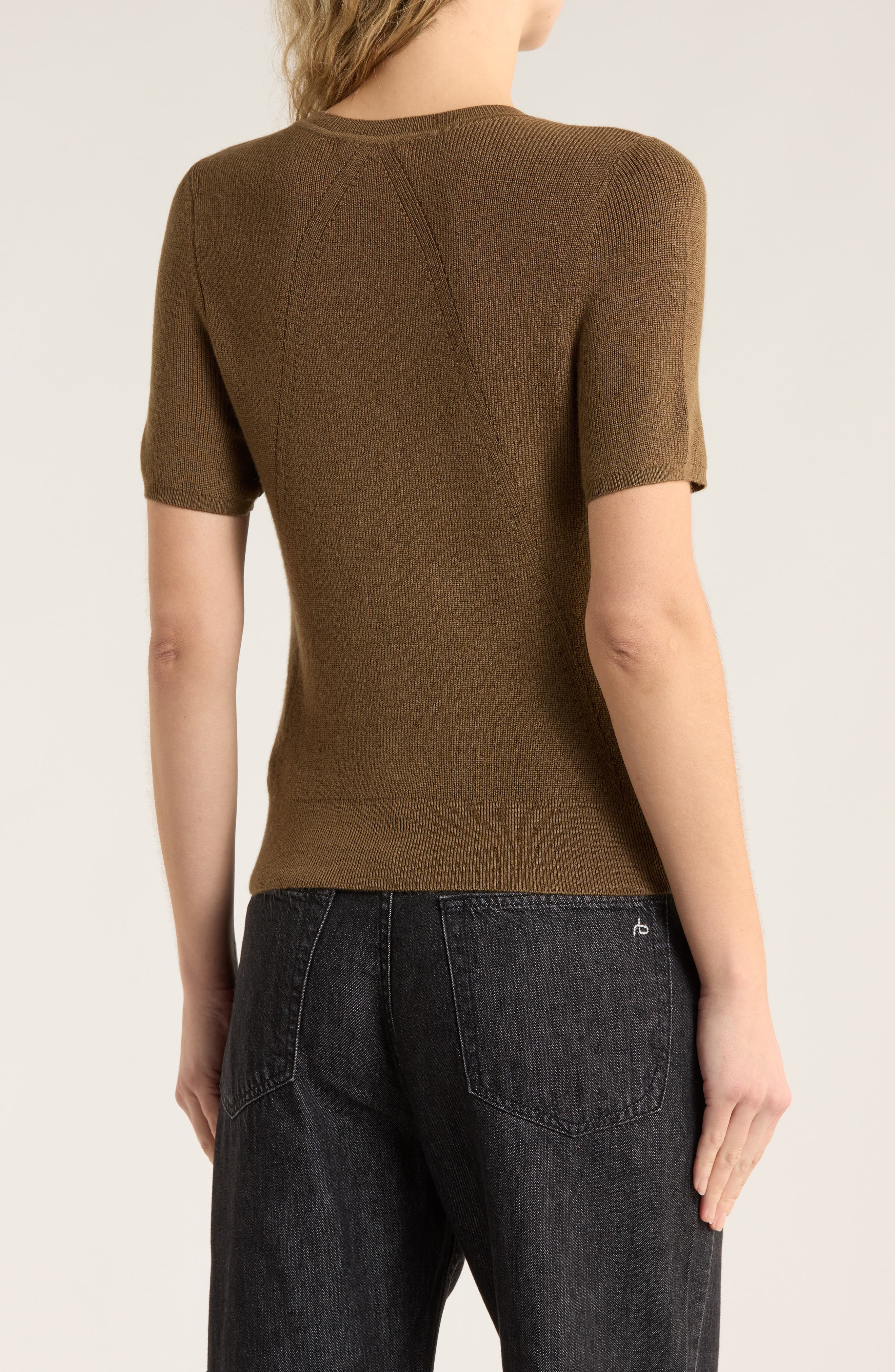 Michal Short Sleeve Crop Cardigan - image 2