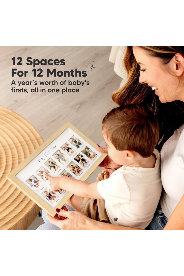 Nova Baby's First Year Picture Frame, Alternate, color, Ash Wood