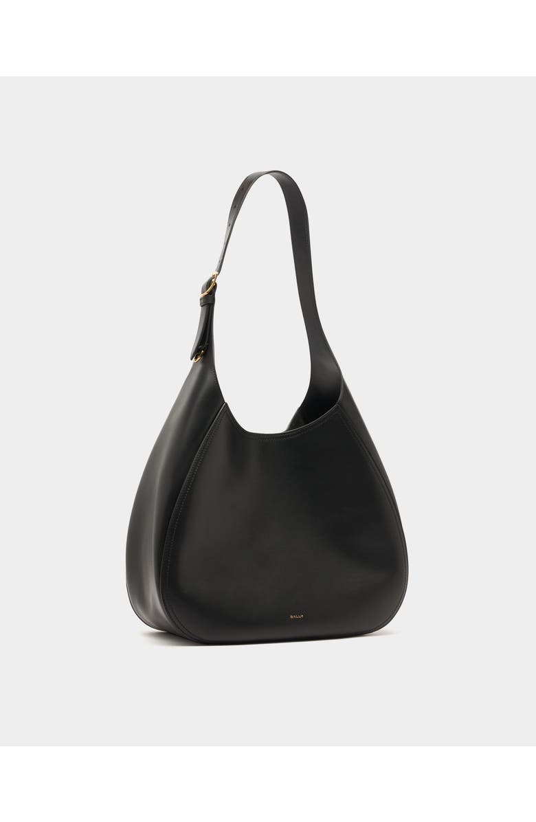 Bally Althea Hobo Bag in Leather, Alternate, color, Black