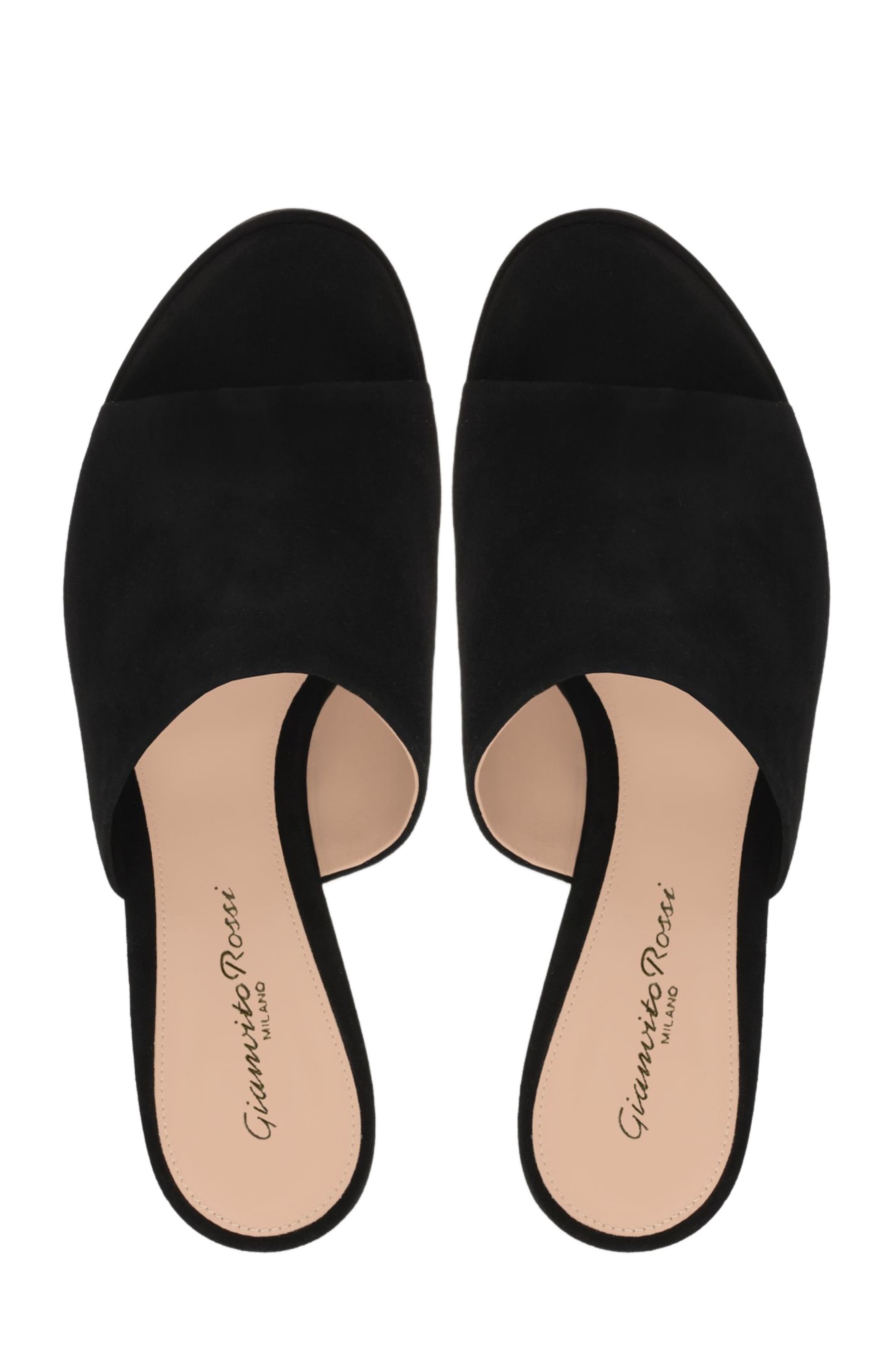 Gianvito Rossi Holly Mule, Alternate, color, Black Suede