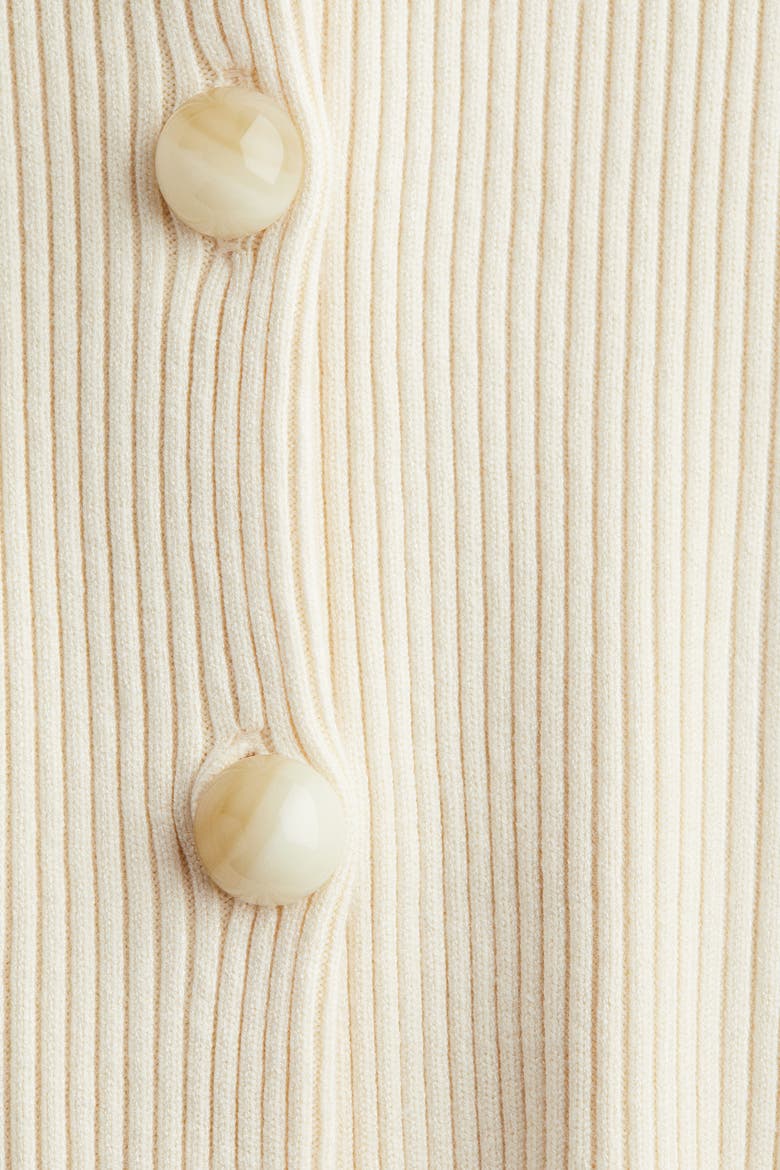 Rib-knit Cardigan, Alternate, color, Cream