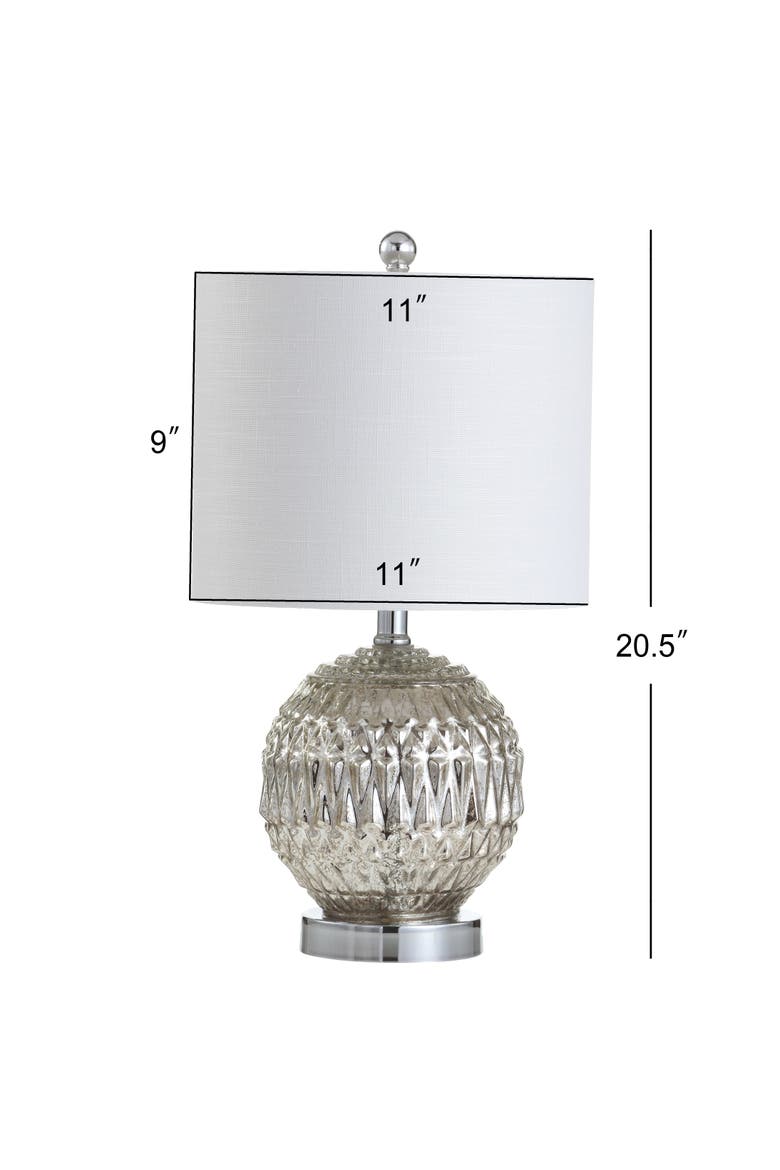 Krister Glass/Metal LED Table Lamp, Alternate, color, Silver