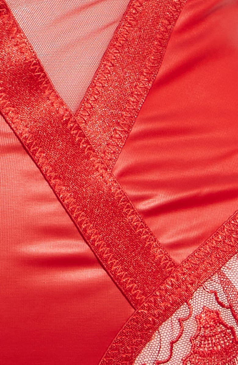 Ann Summers Extrovert Open Cup Bra & Skirted Panties Set, Alternate, color, 