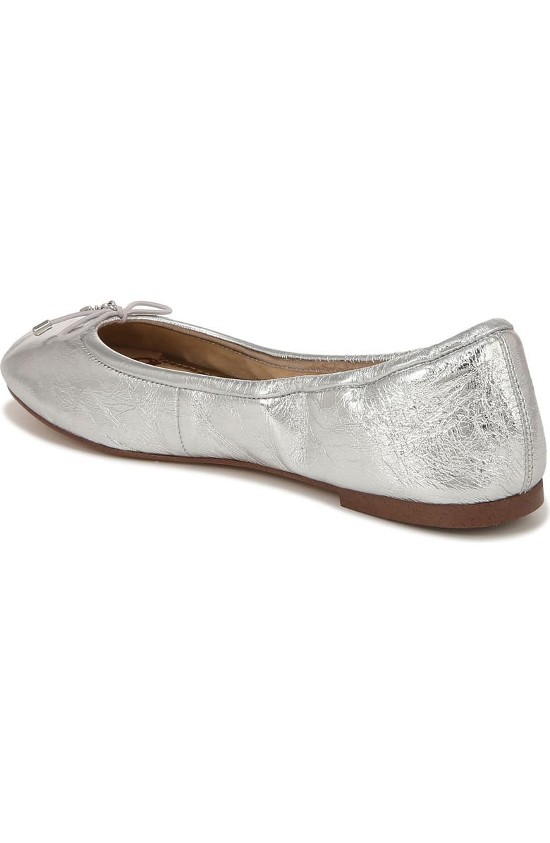 Sam Edelman Felicia Luxe Flat, Alternate, color, Shiny Silver