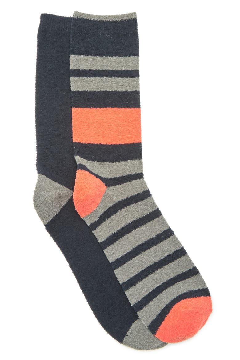 2-Pack Butter Light Socks, Main, color, NAVY PEACOAT STRIPES