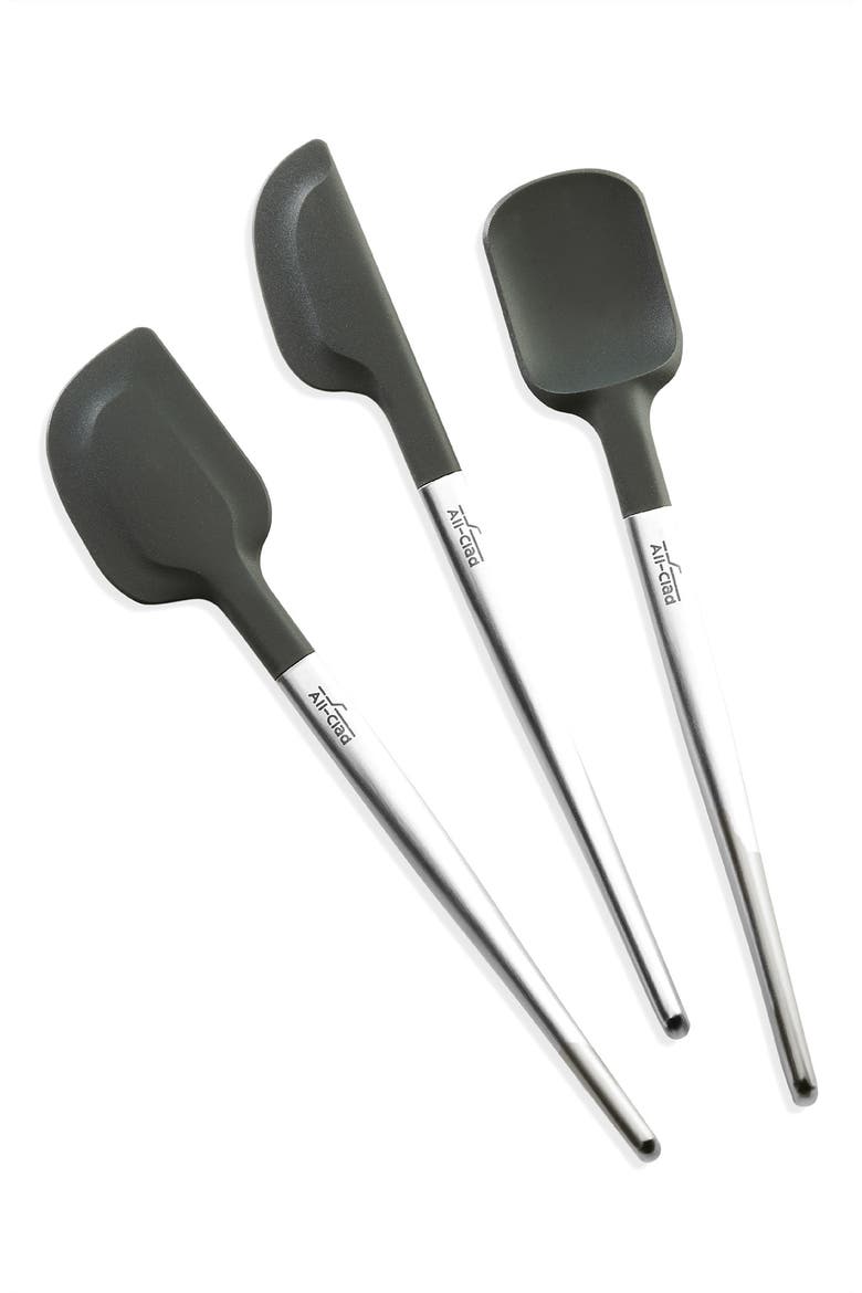 3-Piece Spatula Set, Main, color, GRAY