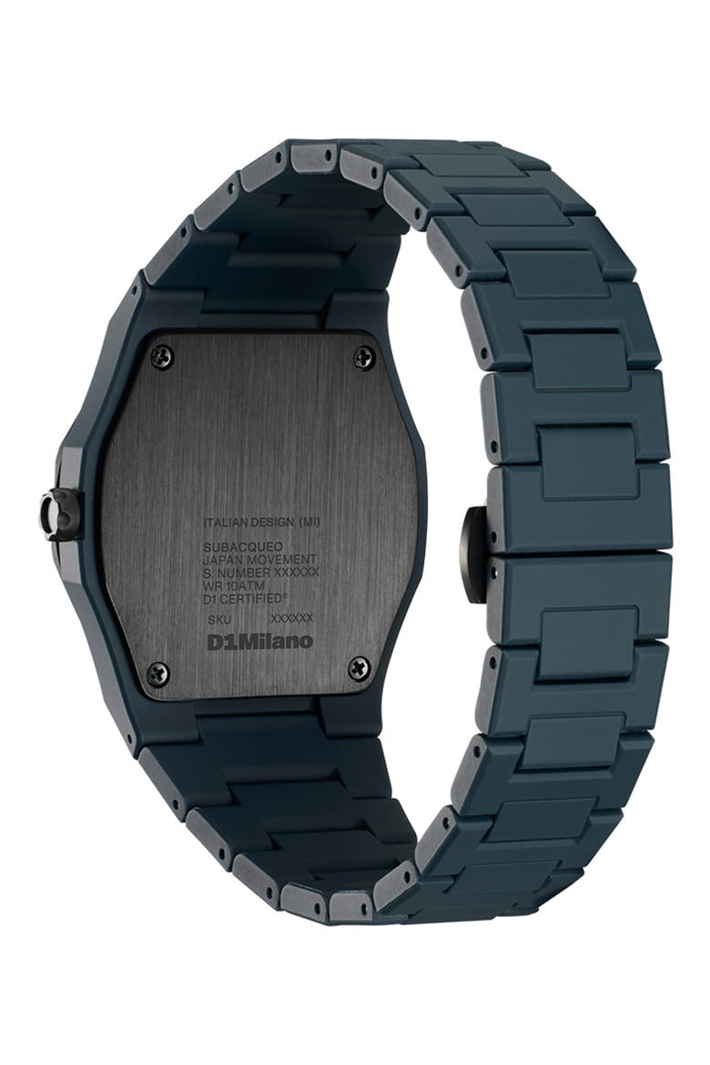 Subacqueo Polycarbonate Bracelet Watch, 40.5mm, Alternate, color, BLUE-BLACK