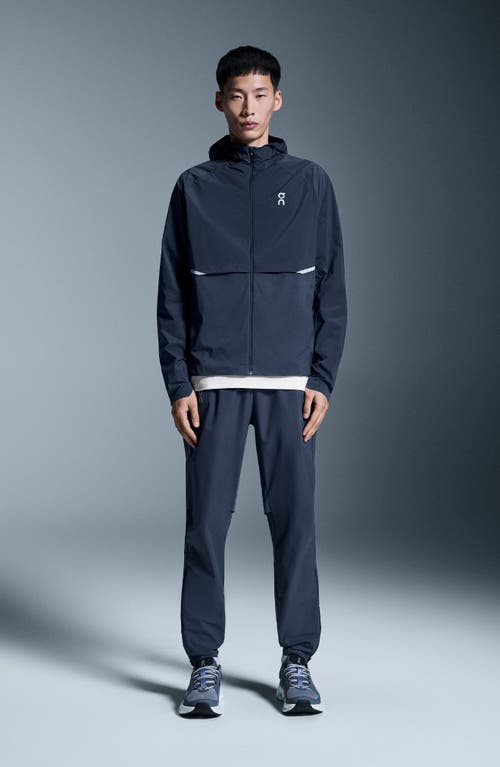 On Core Hooded Packable Running Jacket In Midnight