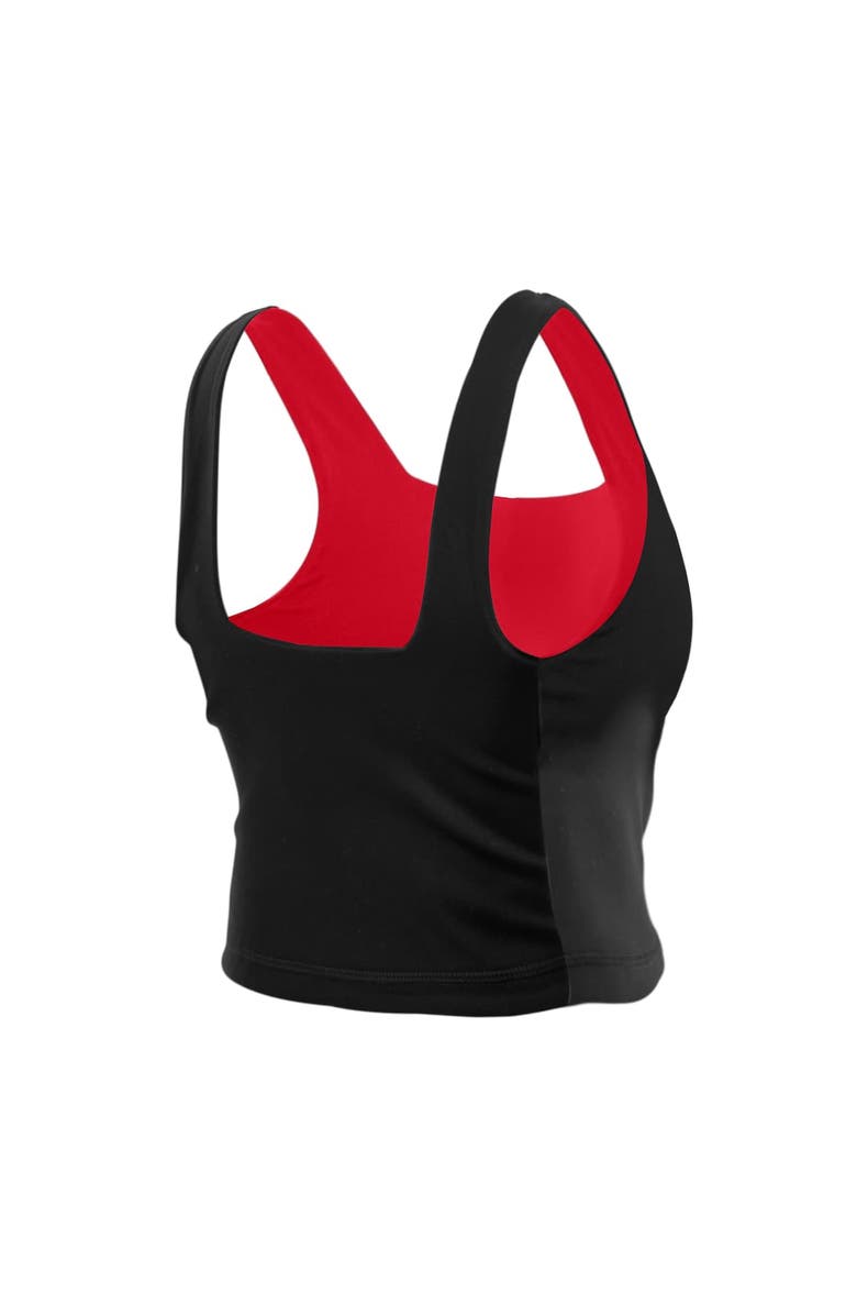 New Era Women's New Era Red/Black Kansas City Chiefs Reversible Cropped Sport Classics Tank Top, Alternate, color, Red