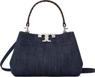 Tory Burch Mini Eleanor Denim Satchel