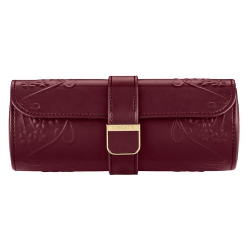 Wolf X All Over Ianthe Triple Watch Roll In Burgundy