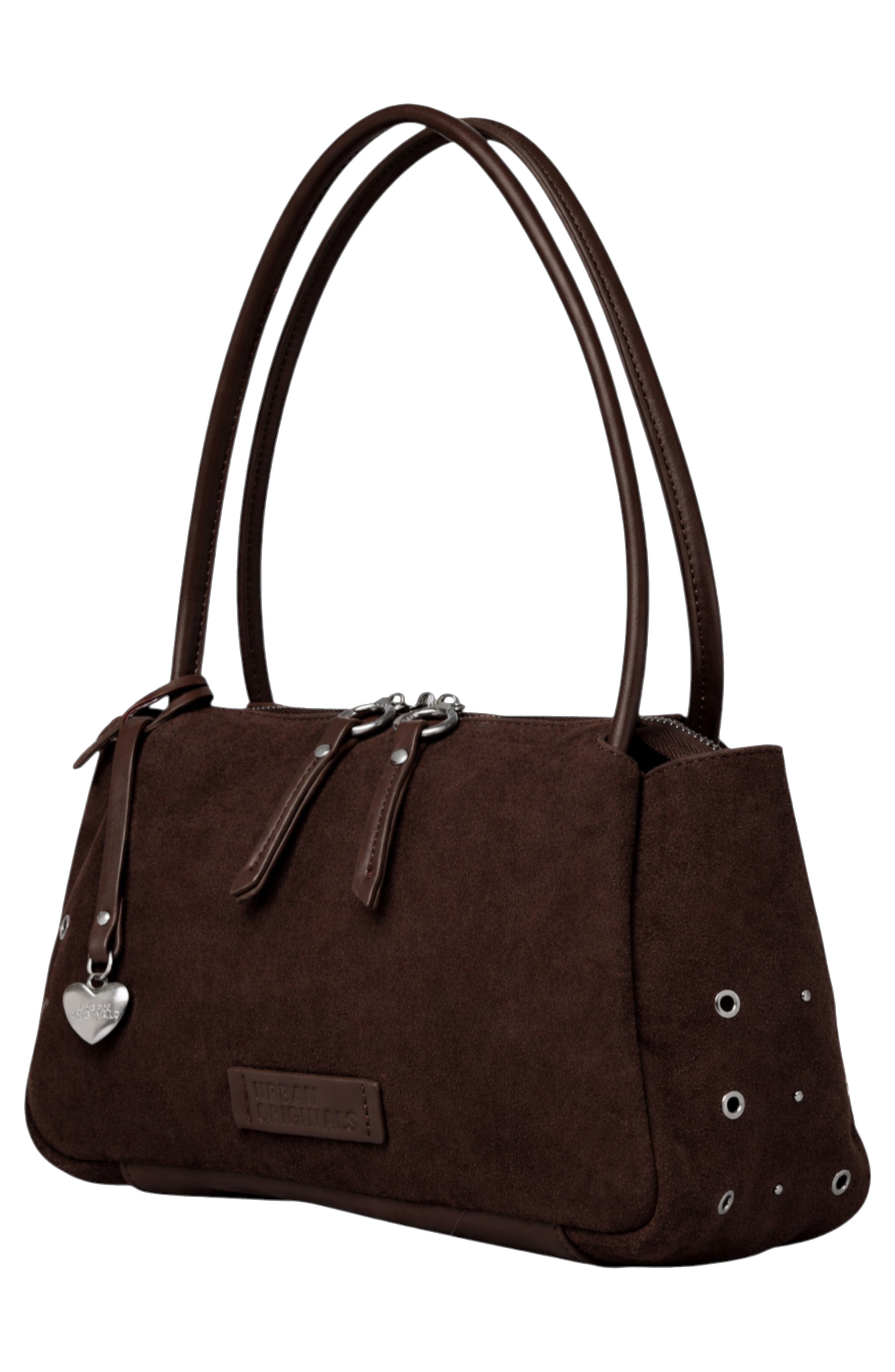 Urban Originals Please Stay Shoulder Bag, Alternate, color, Chocolate