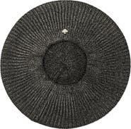 Kate Spade New York metallic ribbed beret