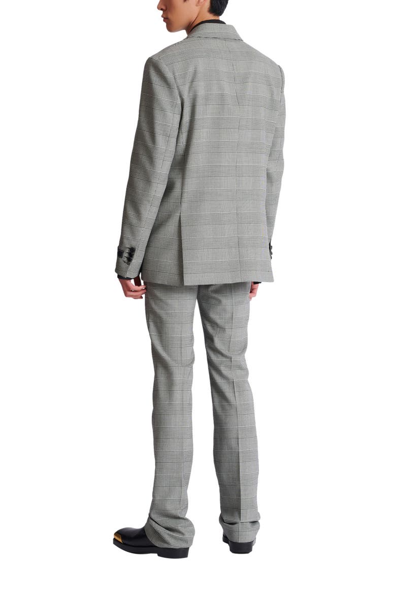 Prince of Wales 2-button blazer, Alternate, color, black