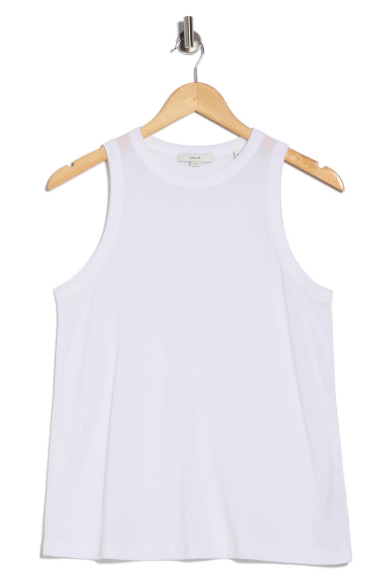 High Neck Tank, Alternate, color, OFF WHITE
