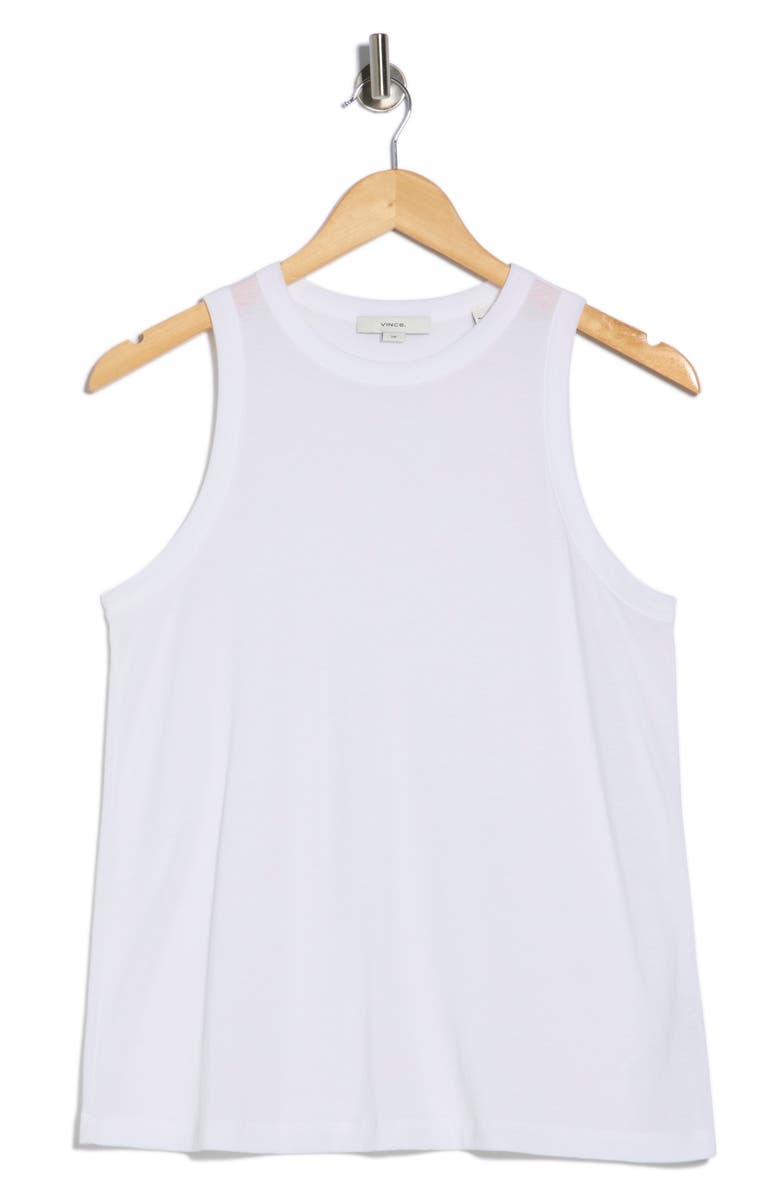 Vince High Neck Tank, Alternate, color, Off White