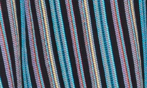 Scotch & Soda Relaxed Fit Stripe Short Sleeve Button-up Shirt In Multi