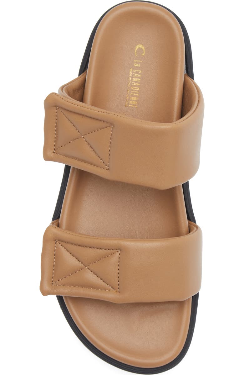 La Canadienne Glena Slide Sandal, Alternate, color, Camel