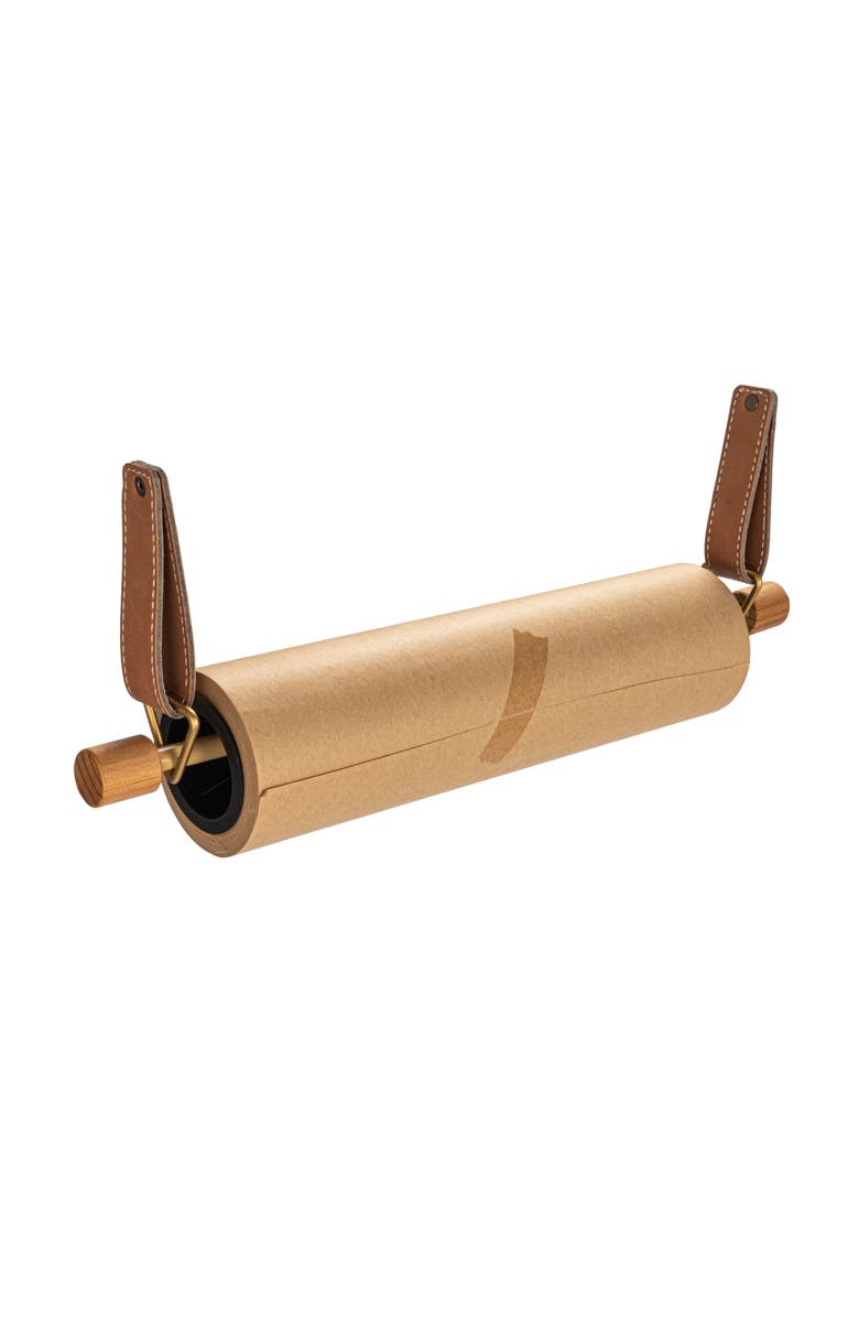 Storied Home Wood Wall Mounted Paper Dispenser with Paper Roll, Main, color, 