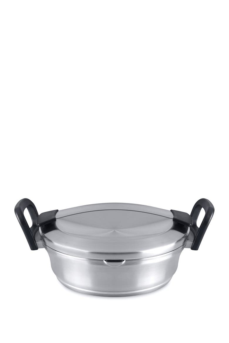 Auriga 2-Handle 9.5" Covered Dish, Main, color, SILVER